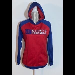 NFL TEAM REEBOK BOYS GIANTS “HOODIE” SIZE L (14-16) NWOT